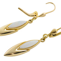 Opal pendant earrings