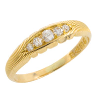 Victorian five stone diamond ring from 1895-Antique rings-The Antique Ring Shop