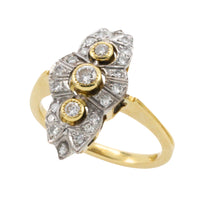 18 carat navette shaped diamond ring