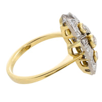 18 carat navette shaped diamond ring