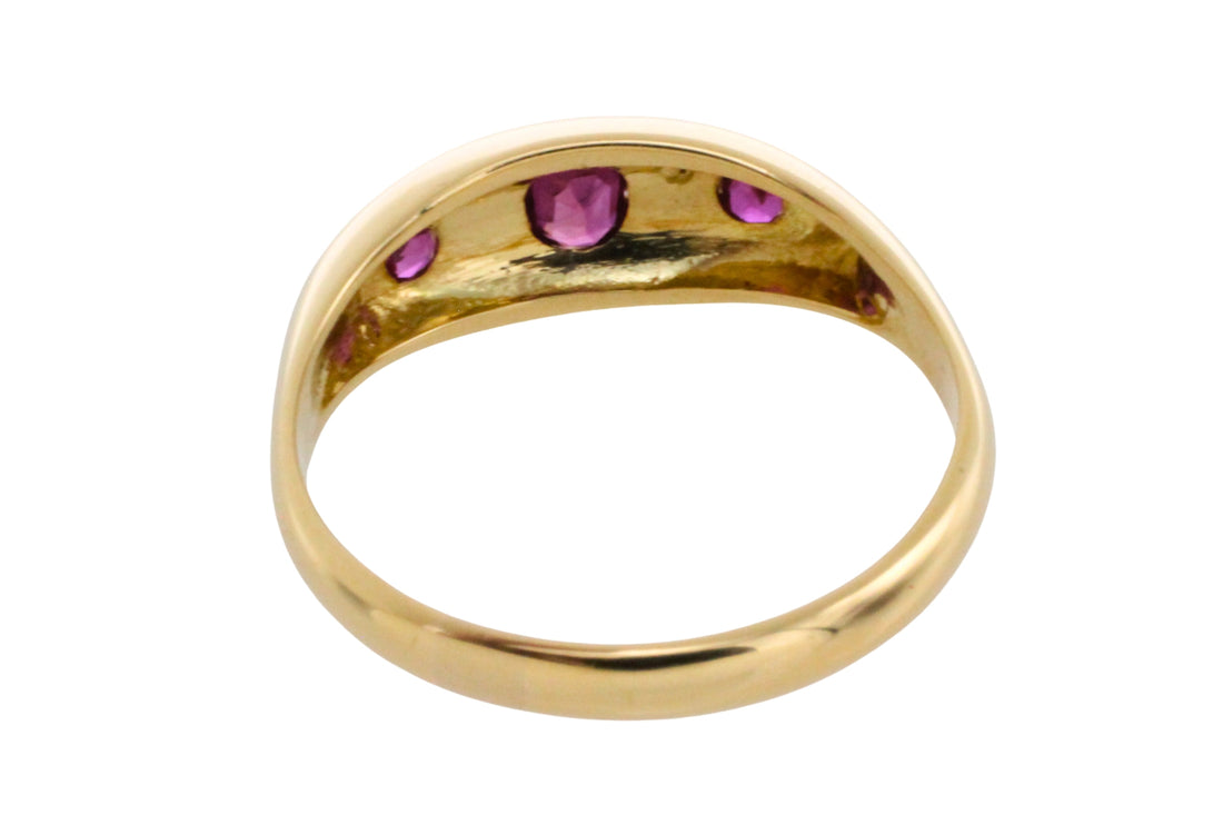 Antique ruby and rose diamond ring from 1915-Antique rings-The Antique Ring Shop