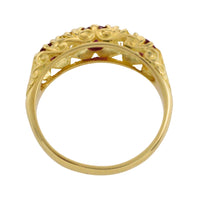 Vintage ruby and diamond ring-Vintage Rings-The Antique Ring Shop