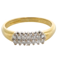 Vintage double row diamond ring-Vintage Rings-The Antique Ring Shop