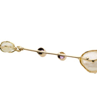 Vintage pearl and tourmaline pendant-The Antique Ring Shop