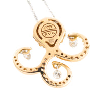 Ponte Vecchio Gioielli diamond and ruby octopus pendant-Pendants-The Antique Ring Shop