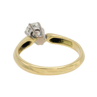 Vintage diamond solitaire ring in 18 carat gold-engagement rings-The Antique Ring Shop