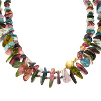 Diverse colored tourmaline collier-colliers-The Antique Ring Shop