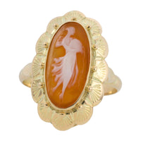 Vintage cameo ring in 14 carat gold-Vintage Rings-The Antique Ring Shop