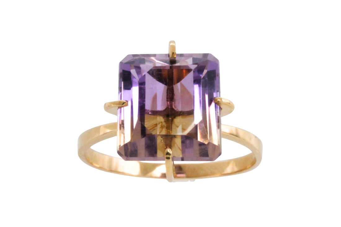 Ametrine ring in 14 carat gold-Vintage Rings-The Antique Ring Shop