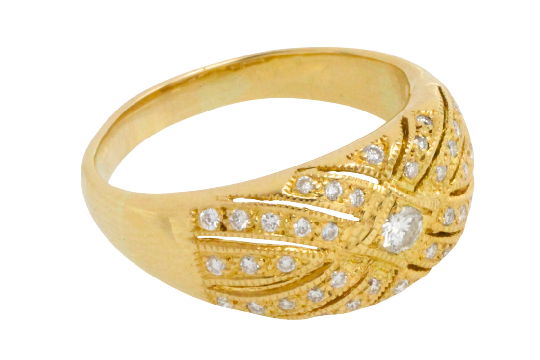 Diamond ring in 18 carat gold-Vintage Rings-The Antique Ring Shop