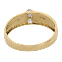 18 carat gold ring with diamonds-The Antique Ring Shop