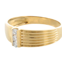 18 carat gold ring with diamonds-The Antique Ring Shop