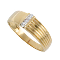 18 carat gold ring with diamonds-The Antique Ring Shop