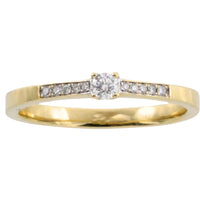 Diamond ring in 14 carat gold-engagement rings-The Antique Ring Shop