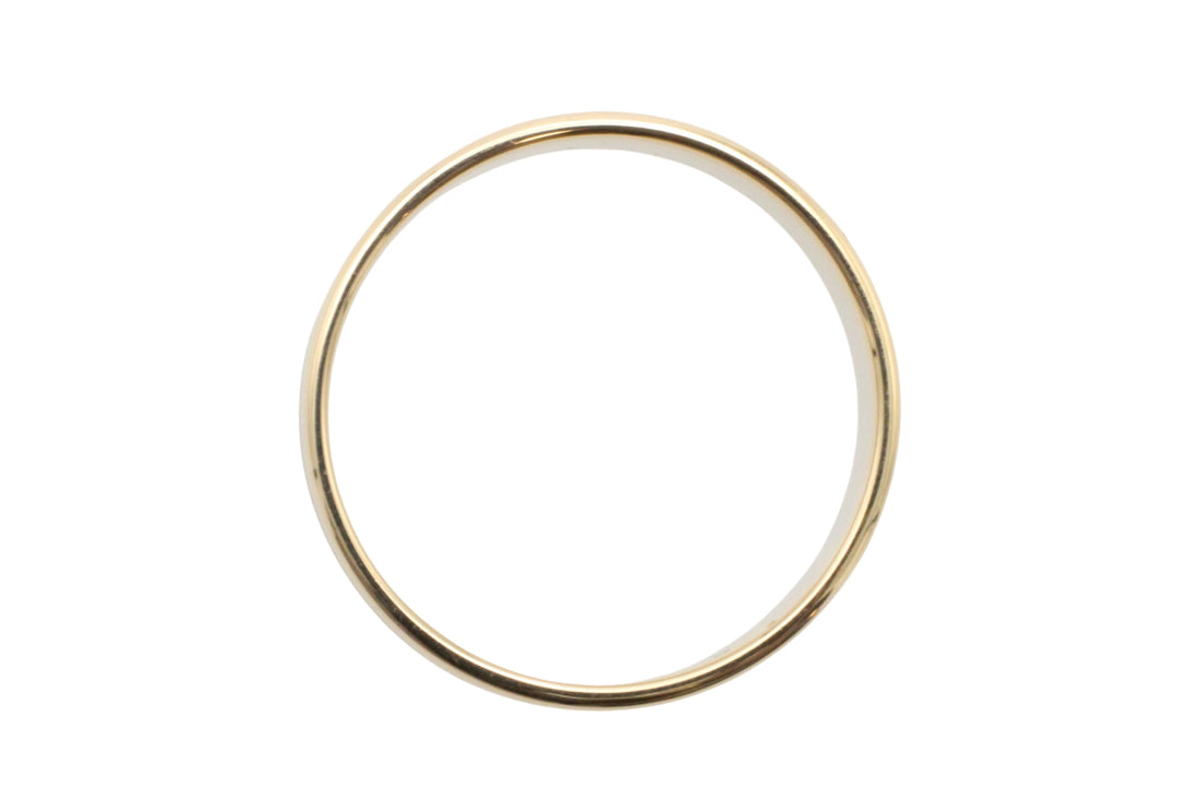 Yellow and white gold wedding band