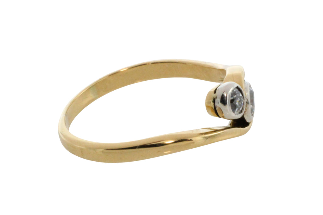 Edwardian old European cut diamond ring