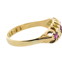 Edwardian ruby and rose diamond ring