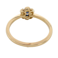 Edwardian rose diamond and sapphire cluster ring