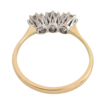 Vintage three stone diamond ring-engagement rings-The Antique Ring Shop