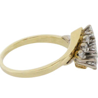 Diamond zig zag ring in 18 carat gold-Vintage Rings-The Antique Ring Shop