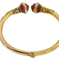 14 carat gold torq bracelet-Bracelets-The Antique Ring Shop
