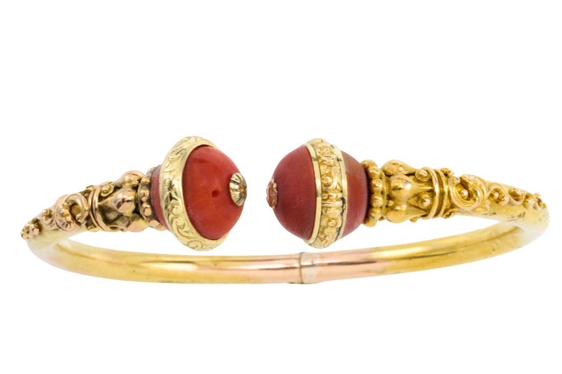14 carat gold torq bracelet-Bracelets-The Antique Ring Shop