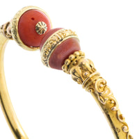 14 carat gold torq bracelet-Bracelets-The Antique Ring Shop