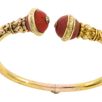 14 carat gold torq bracelet-Bracelets-The Antique Ring Shop