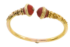 14 carat gold torq bracelet-Bracelets-The Antique Ring Shop