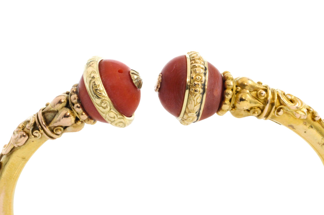 14 carat gold torq bracelet-Bracelets-The Antique Ring Shop