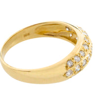 18 carat gold ring with diamonds-Vintage Rings-The Antique Ring Shop