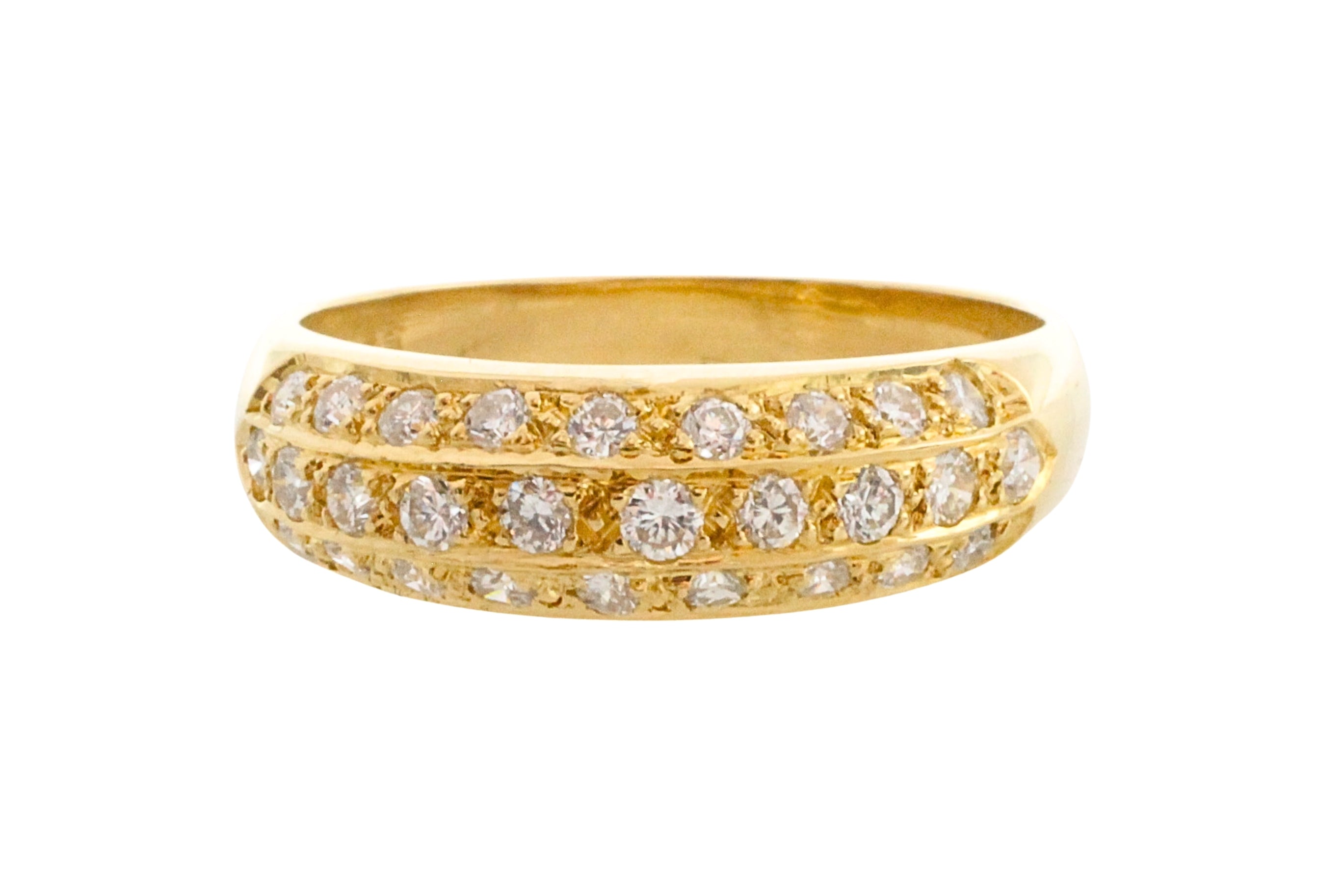 18 carat gold ring with diamonds – The Antique Ring Shop