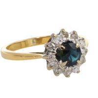 Vintage sapphire and diamond ring-engagement rings-The Antique Ring Shop