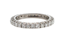 White gold eternity band with diamonds-wedding rings-The Antique Ring Shop