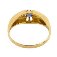 Antique sapphire and diamond ring from 1918