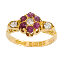 Edwardian ruby and diamond ring from 1904-Antique rings-The Antique Ring Shop