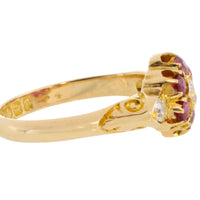 Edwardian ruby and diamond ring from 1904-Antique rings-The Antique Ring Shop