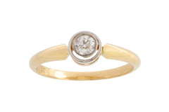 Old cut diamond solitaire ring-Antique rings-The Antique Ring Shop