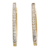 18 carat gold earrings with diamonds
