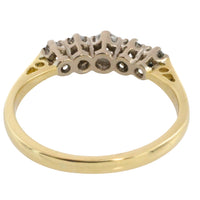 Vintage five stone old cut diamond ring