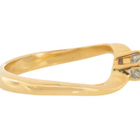 Vintage diamond solitaire ring in 18 carat gold