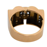Art Deco rose diamond tank ring in 18 carat gold-Vintage rings-The Antique Ring Shop