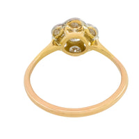 Edwardian old cut diamond cluster ring