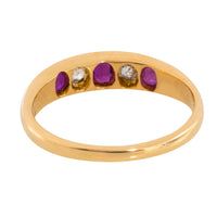 Edwrdian ruby and diamond ring from 1911