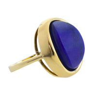 Lapis lazuli ring in 14 carat gold-Rings-The Antique Ring Shop