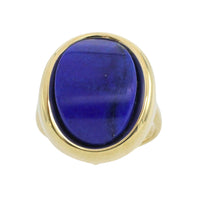 Lapis lazuli ring in 14 carat gold-Rings-The Antique Ring Shop