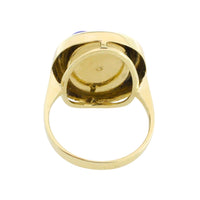 Lapis lazuli ring in 14 carat gold-Rings-The Antique Ring Shop
