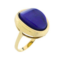 Lapis lazuli ring in 14 carat gold-Rings-The Antique Ring Shop