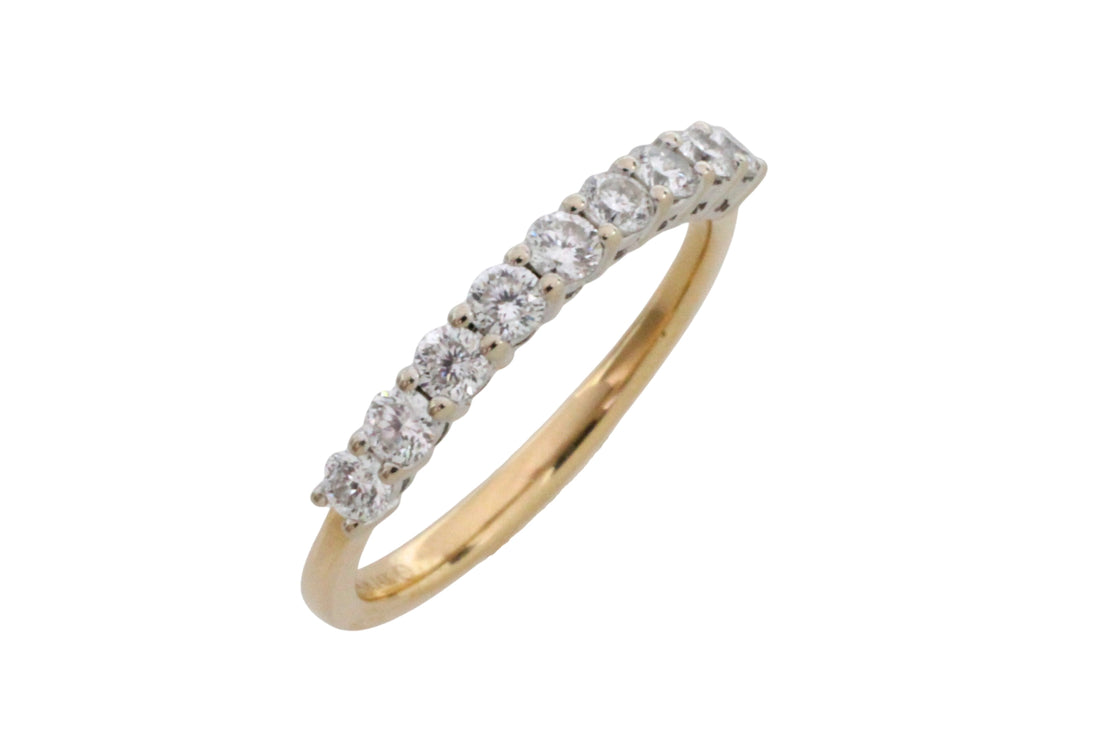 Diamond half eternity band