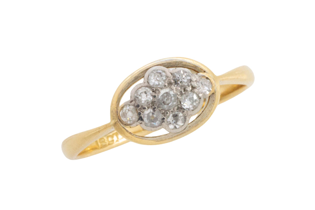 Edwardian old cut diamond ring-Antique rings-The Antique Ring Shop